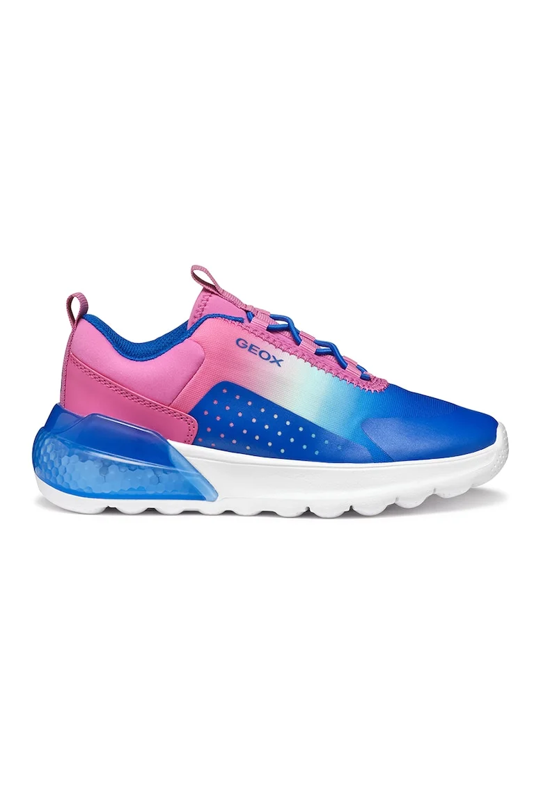 Pantofi sport slip-on cu LED-uri, Roz fandango/Albastru royal/Alb optic