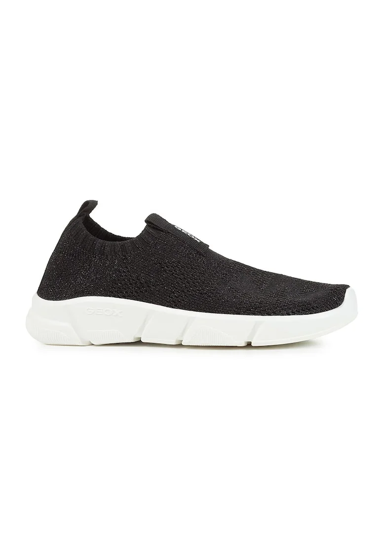 Pantofi sport slip-on din plasa tricotata, Negru