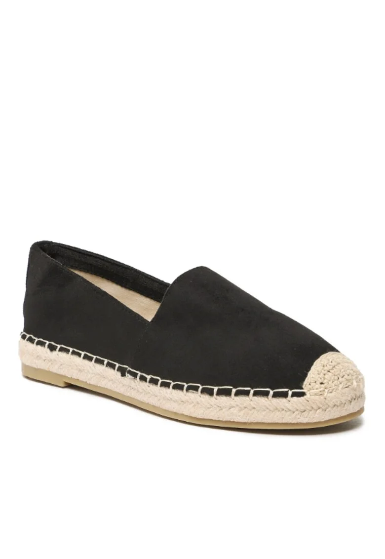 Espadrile dama,  Textil, Negru, 356488, Negru