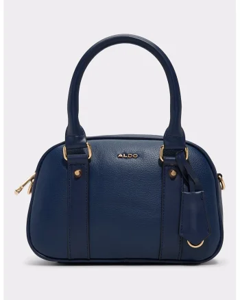 Geanta crossbody din piele ecologica Leanie, Albastru inchis