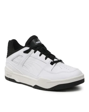 Pantofi sport cu garnituri de piele Slipstream, Alb