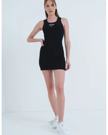 Rochie mini cu croiala bodycon, Negru