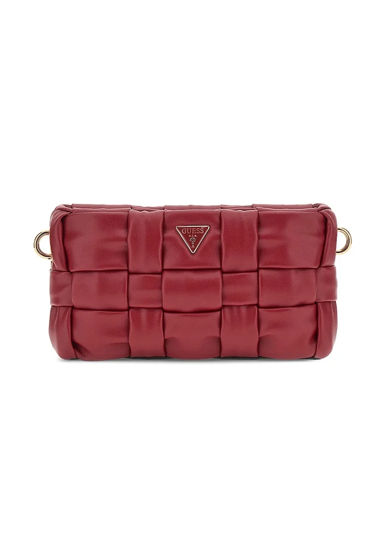 Geanta crossbody cu aspect impletit, Rosu