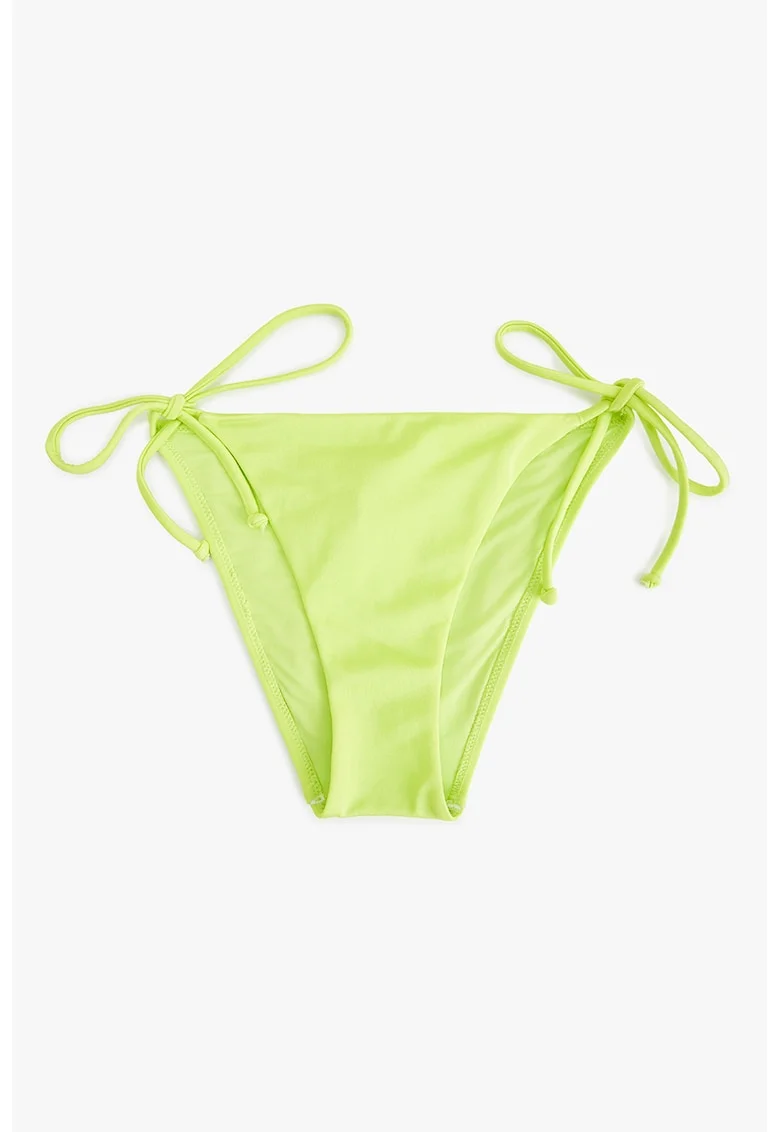 Slip cu prindere cu snururi, Verde fistic