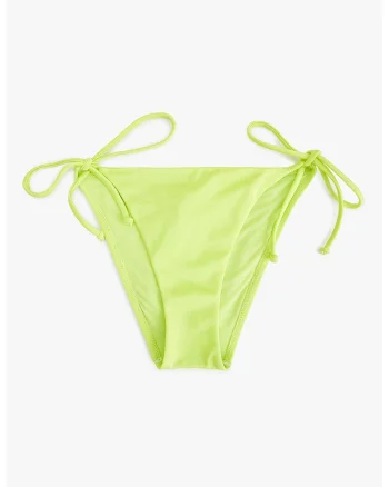 Slip cu prindere cu snururi, Verde fistic