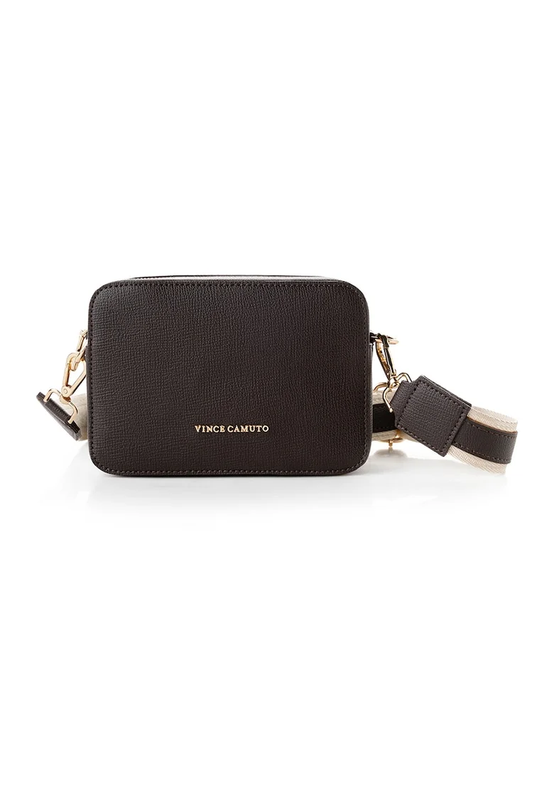 Geanta crossbody  din piele ecologica, Maro inchis, 13x19x6