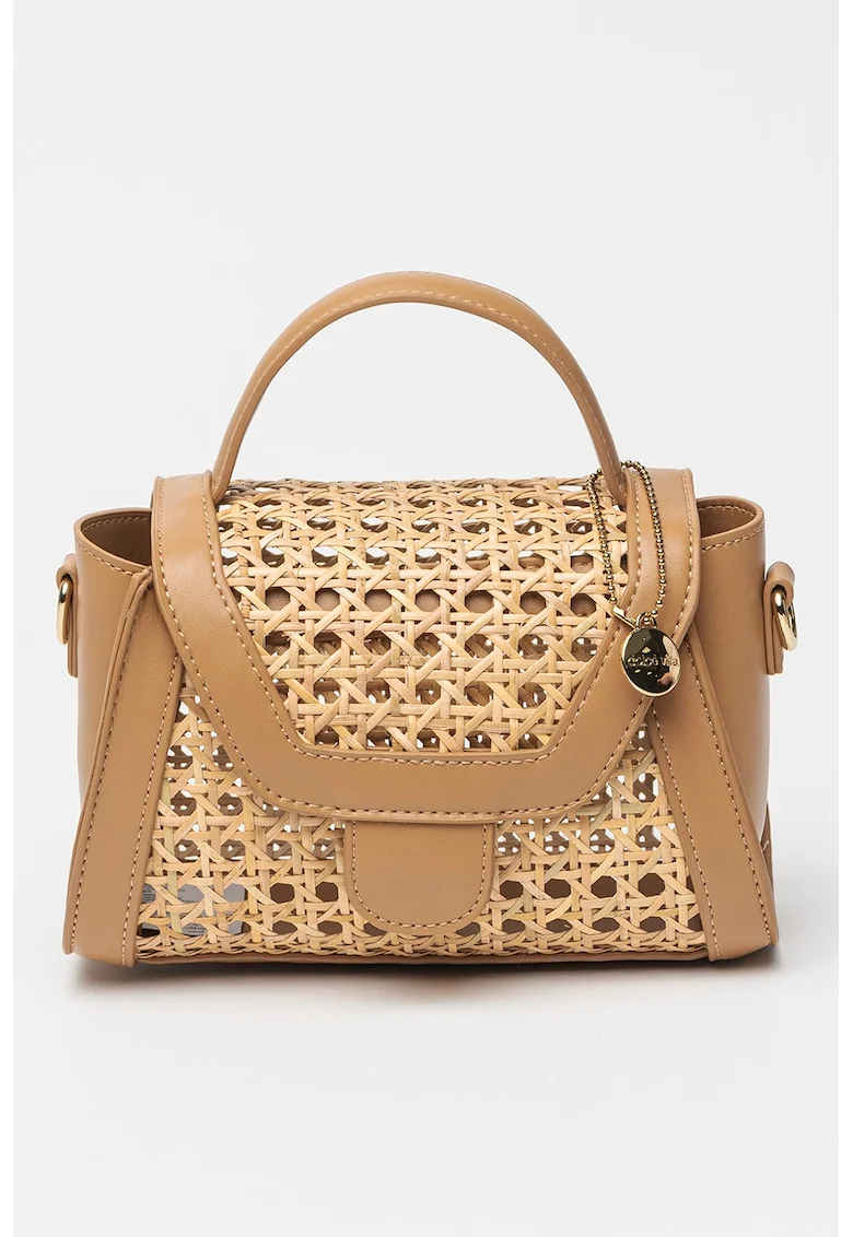 Geanta crossbody cu bareta ajustabila Tropez, Maro/Bej