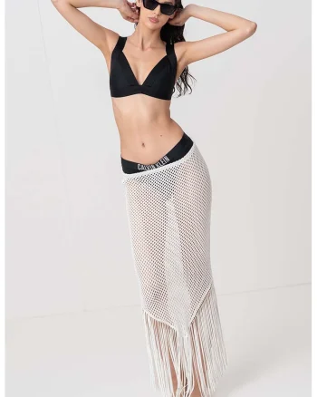 Sutien de baie triunghiular cu bretele late, Negru