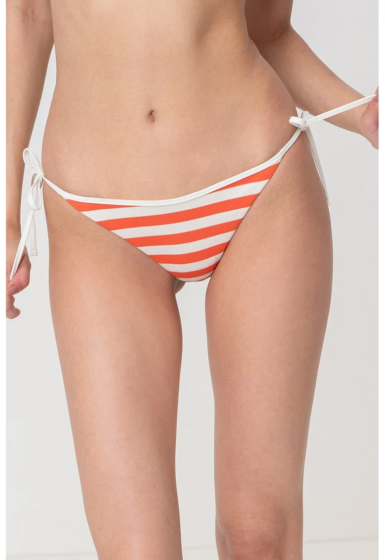 Slip in dungi, Portocaliu mandarina/Alb murdar