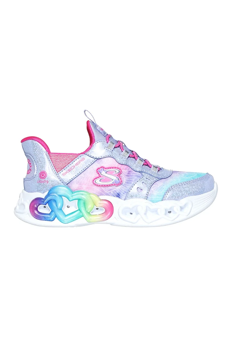 Pantofi sport slip-in cu lumini LED, Multicolor