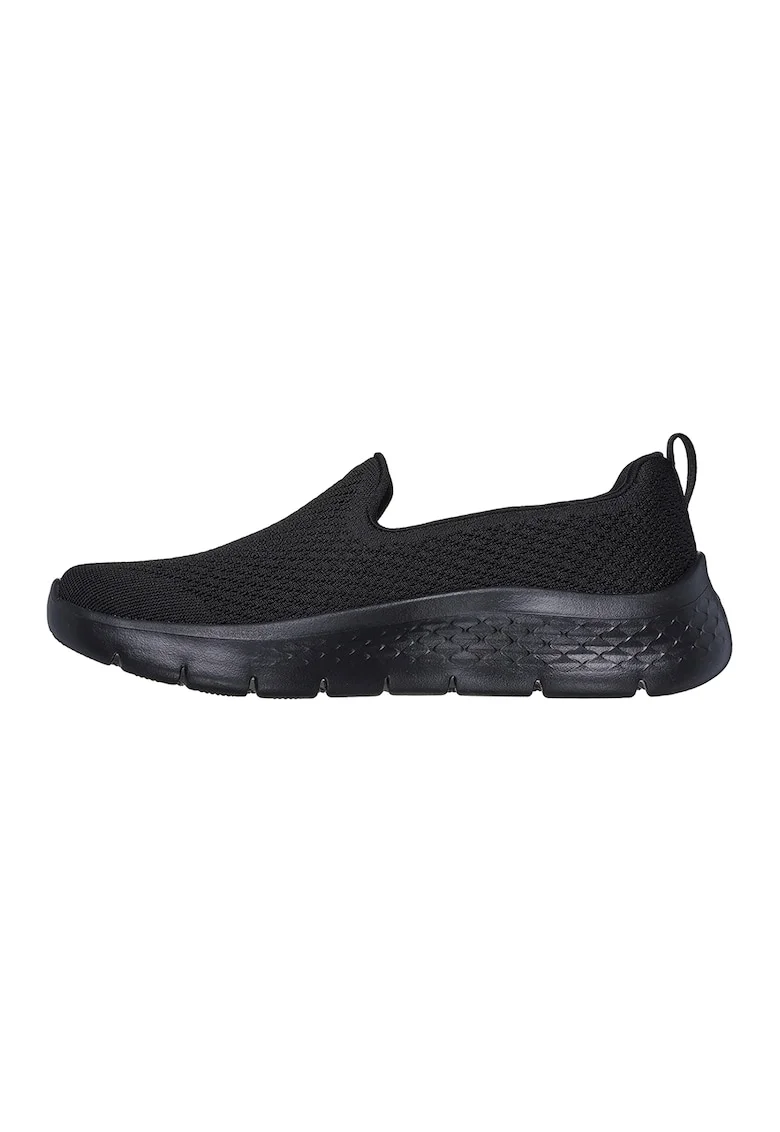Pantofi slip-on de plasa tricotata, Negru