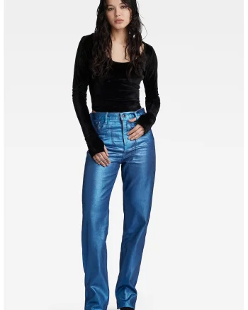Body slim fit din catifea, Negru