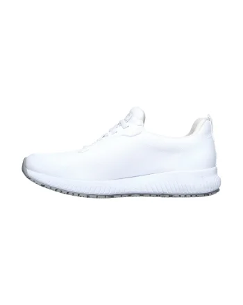 Pantofi sport slip-on din material textil Squad SR, Alb optic