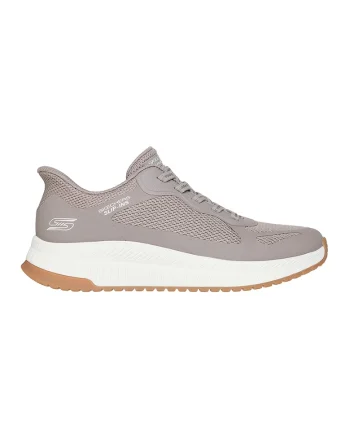Pantofi sport Slip-Ins cu segmente de plasa si sintetice, Maro taupe