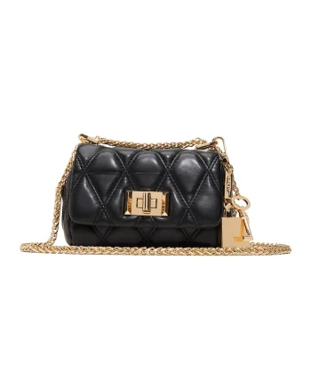 Geanta crossbody din piele ecologica Miablack, Negru