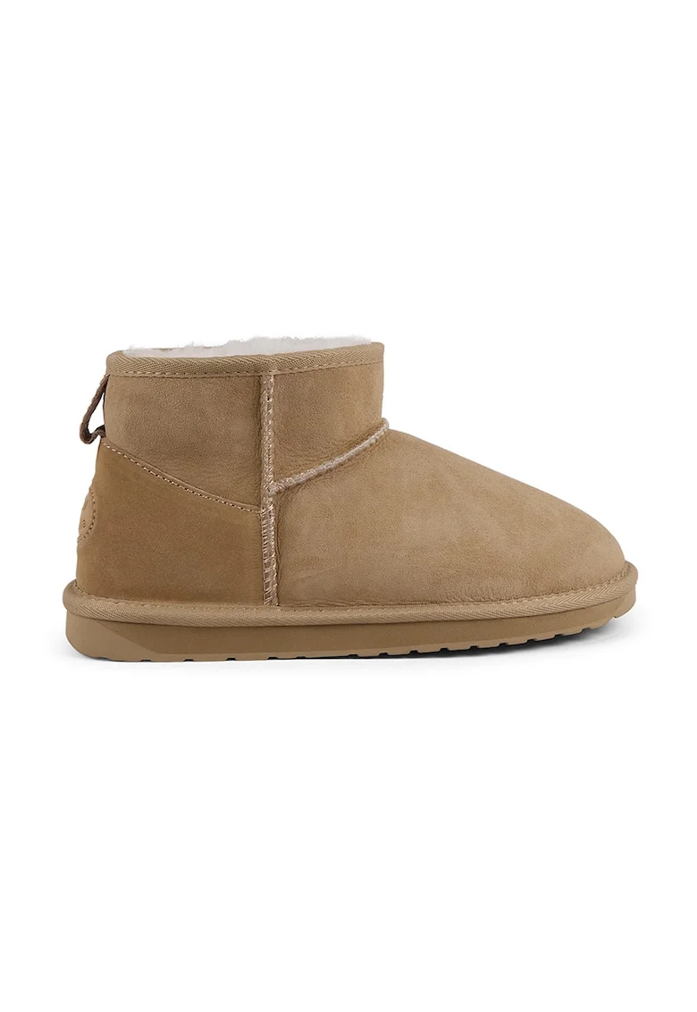 Ghete slip-on de piele intoarsa Stinger, Bej deschis