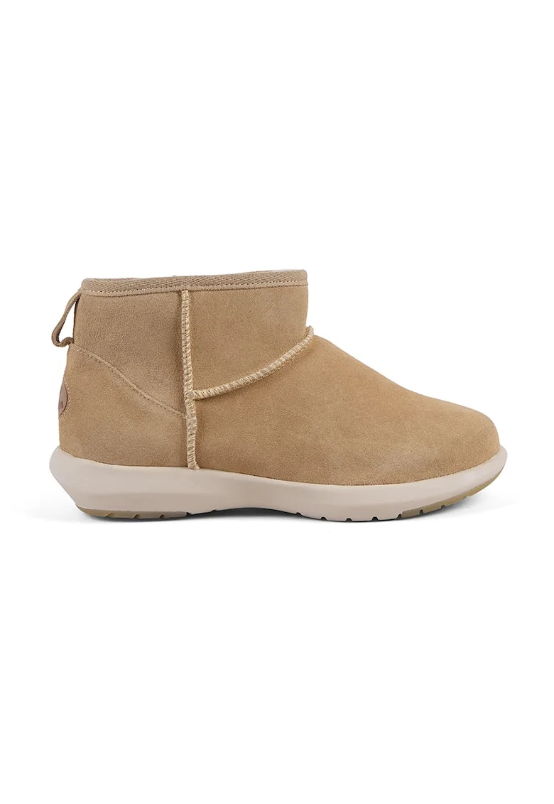 Ghete slip-on de piele intoarsa Sporty Stinger, Crem/Bej deschis