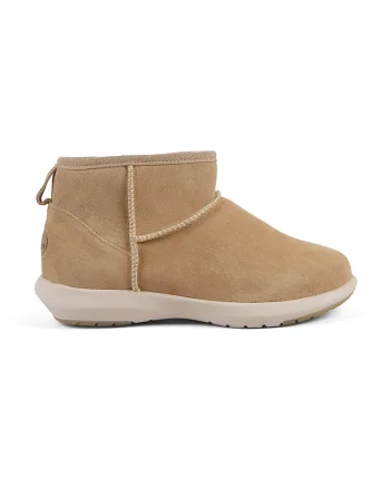 Ghete slip-on de piele intoarsa Sporty Stinger, Crem/Bej deschis
