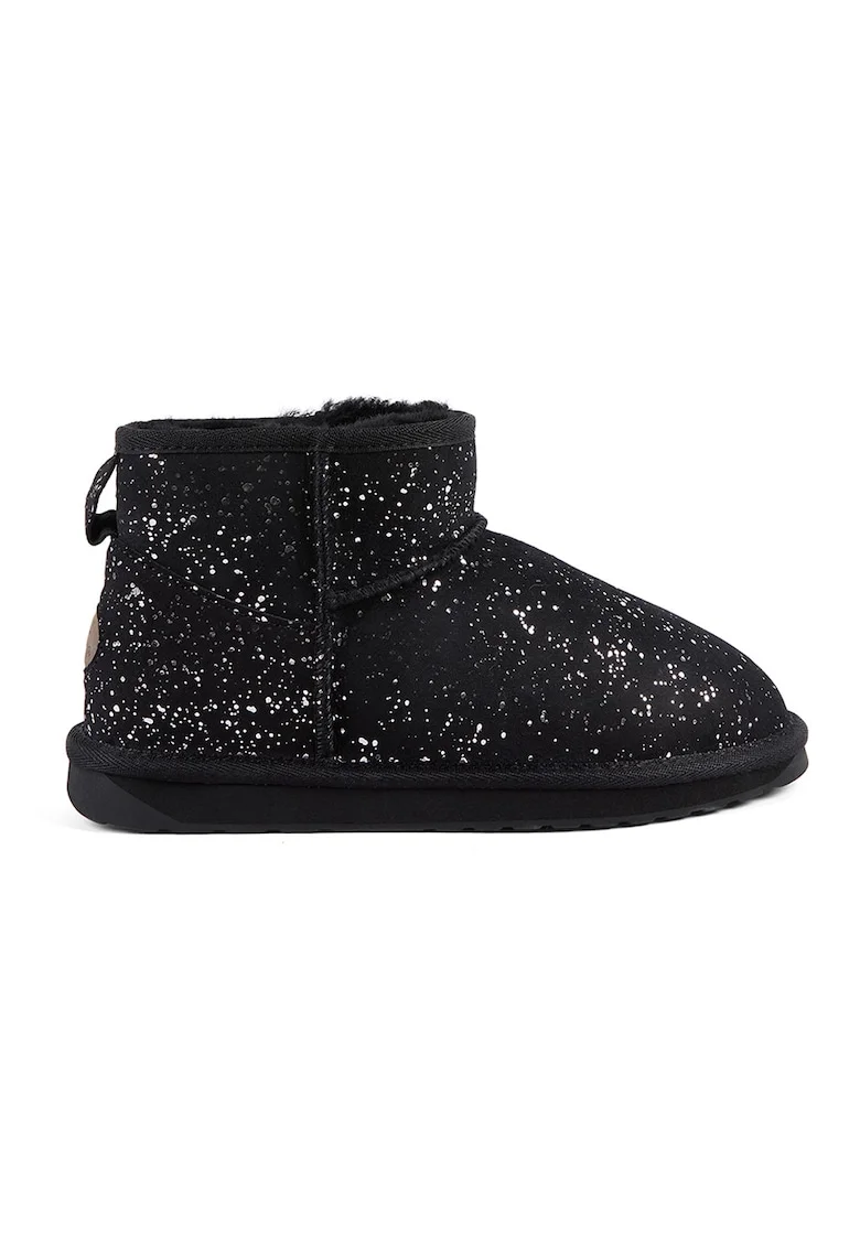 Ghete slip-on de piele intoarsa Stinger Micro Galaxy, Negru