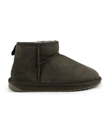 Ghete slip-on de piele intoarsa Stinger, Verde padure