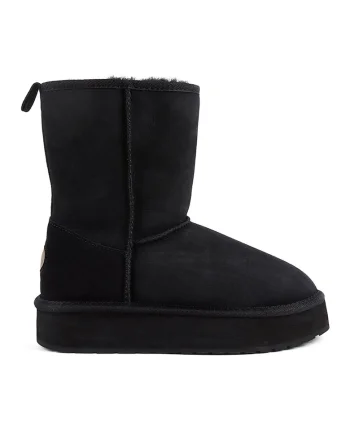 Ghete slip-on de piele intoarsa Wallaby Lo Teens, Negru