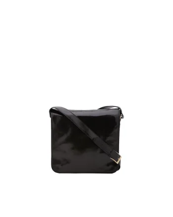 Geanta crossbody de piele cu clapa 210289