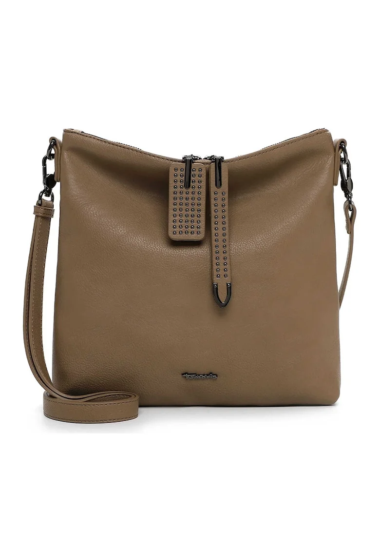 Geanta crossbody de piele ecologica, Caramel
