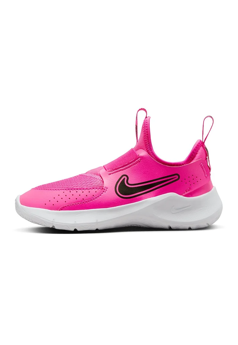 Pantofi slip-on cu garnituri din piele Flex Runner 3, Negru/Roz aprins
