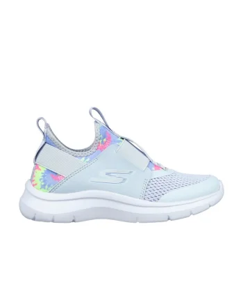 Pantofi fete Slip On Skech Fast Surprise Groove,  Albastru, Albastru