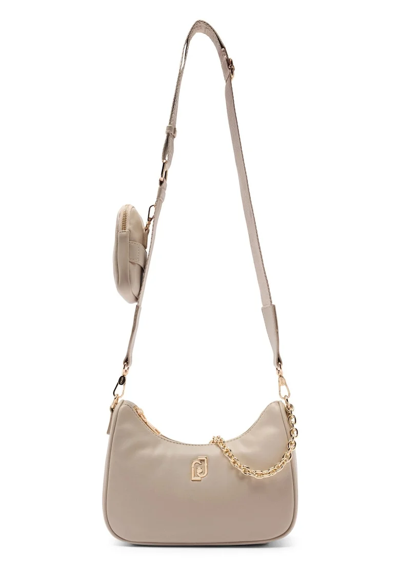 Geanta crossbody din piele ecologica, Bej