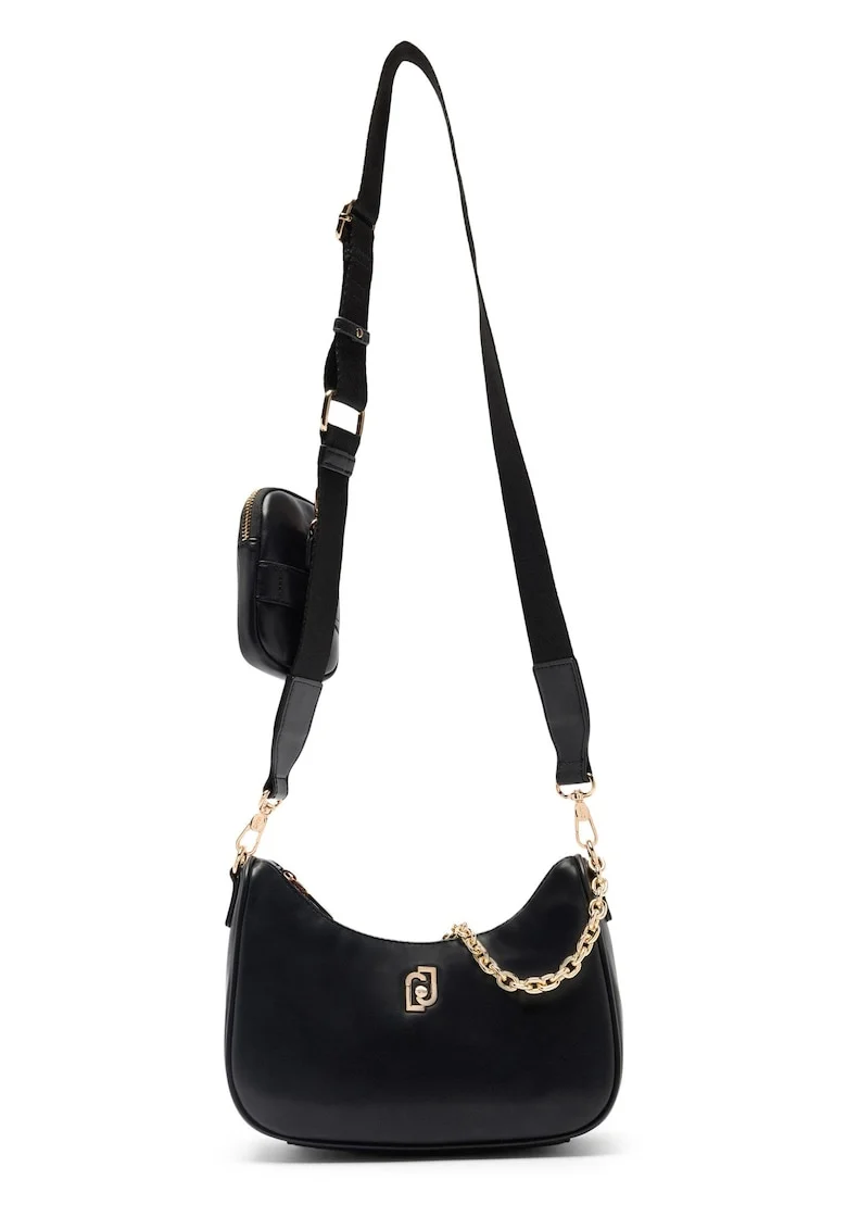 Geanta crossbody din piele ecologica, Negru