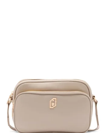 Geanta crossbody din piele ecologica, Bej