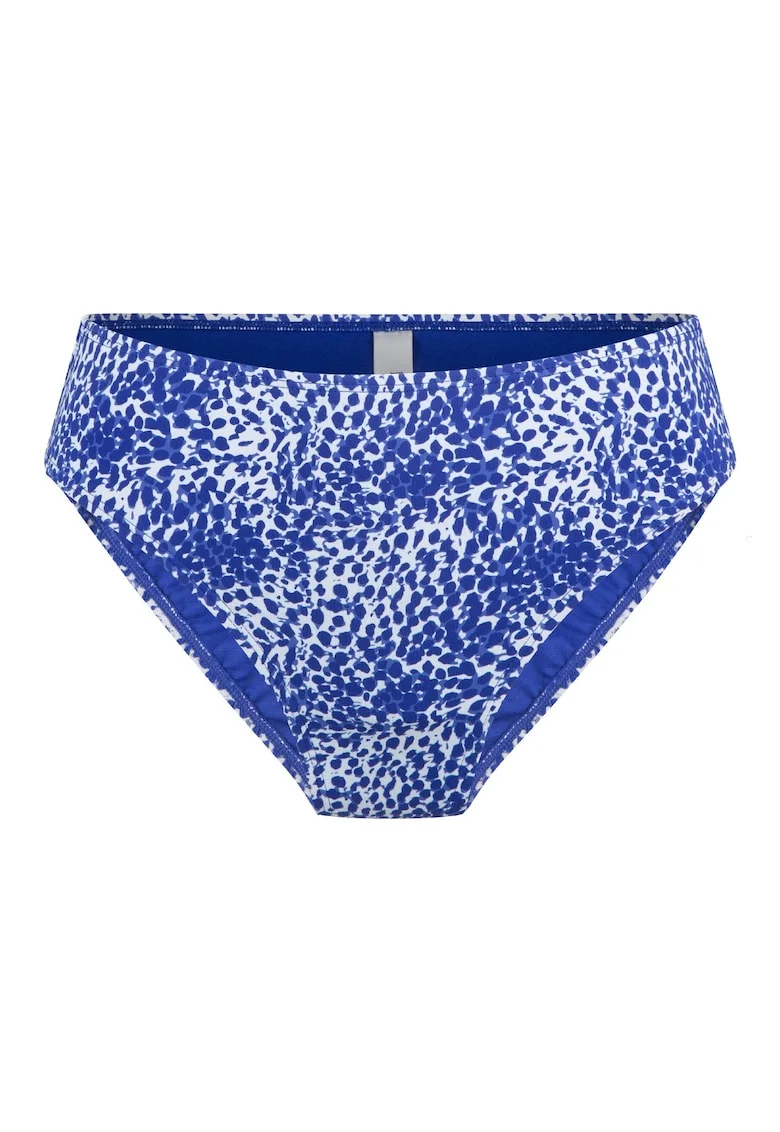 Slip cu model, Alb/Albastru royal