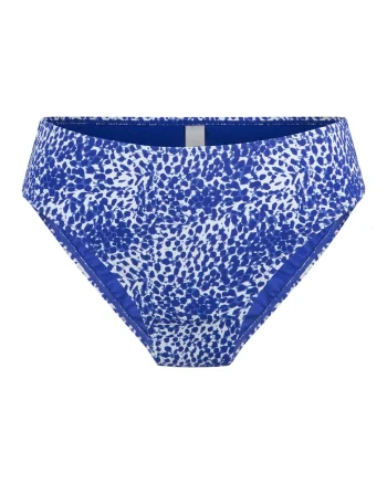 Slip cu model, Alb/Albastru royal