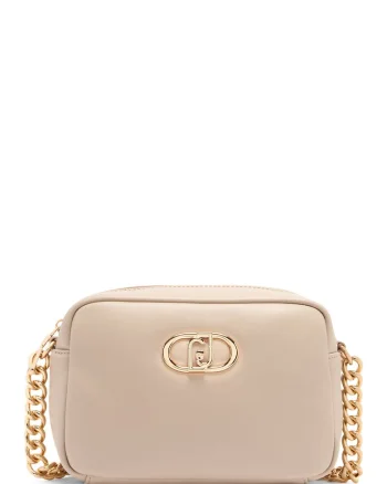 Geanta crossbody cu fermoar Lapuffy, Bej