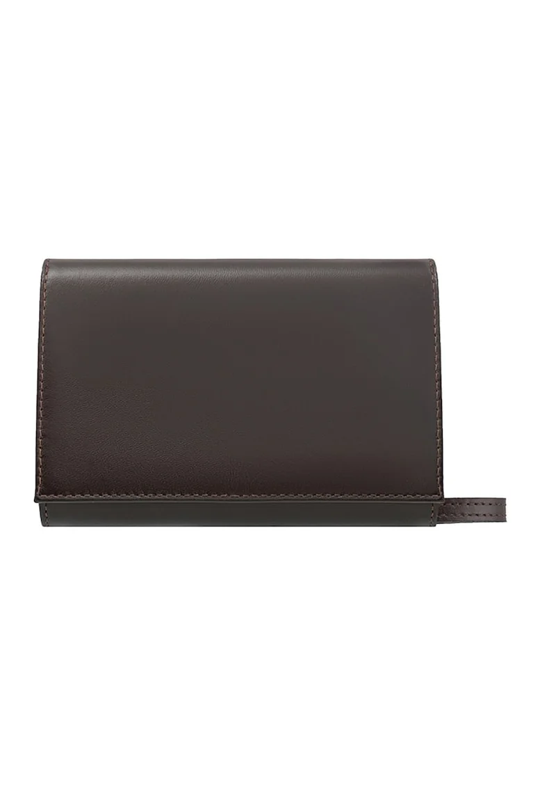 Geanta crossbody de piele, Maro inchis