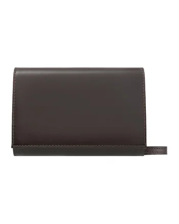Geanta crossbody de piele, Maro inchis