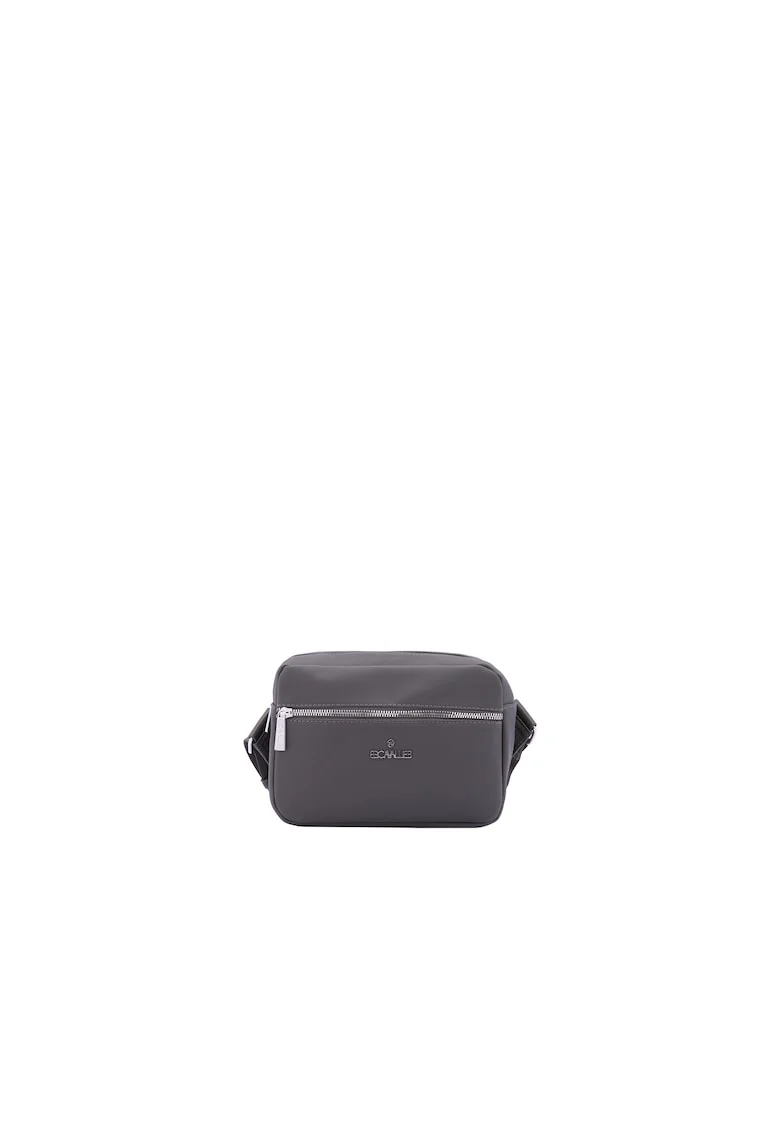 Geanta crossbody texturata, Gri