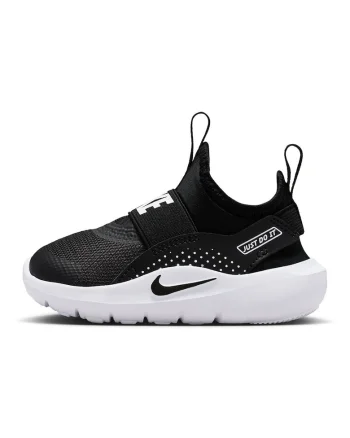 Pantofi slip-on Flex Runner 4 cu detaliu logo, pentru alergare, Alb/Negru