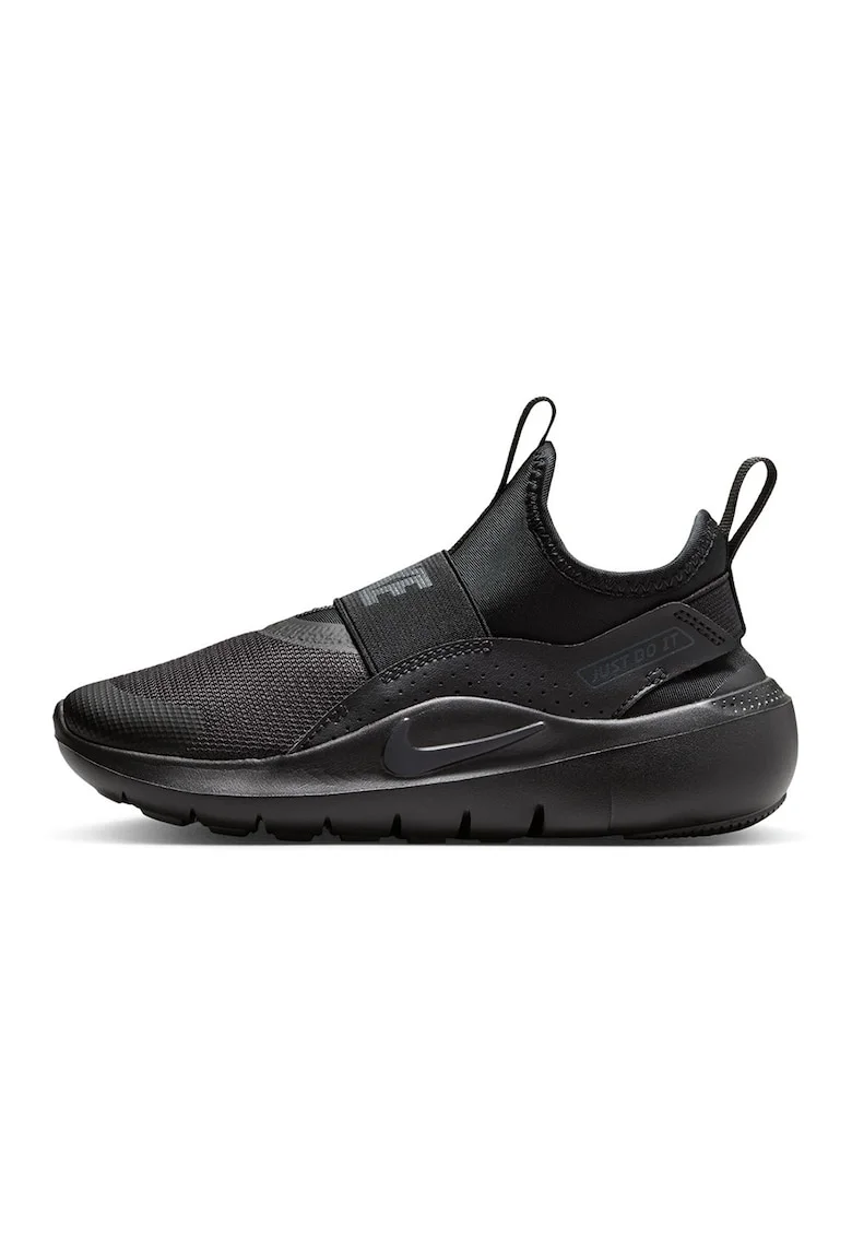 Pantofi slip-on Flex Runner 4 cu bareta elastica, pentru alergare, Negru/Gri antracit