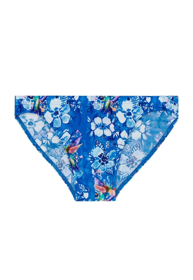 Slip cu model tropical Alain, Albastru