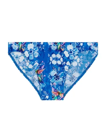Slip cu model tropical Alain, Albastru