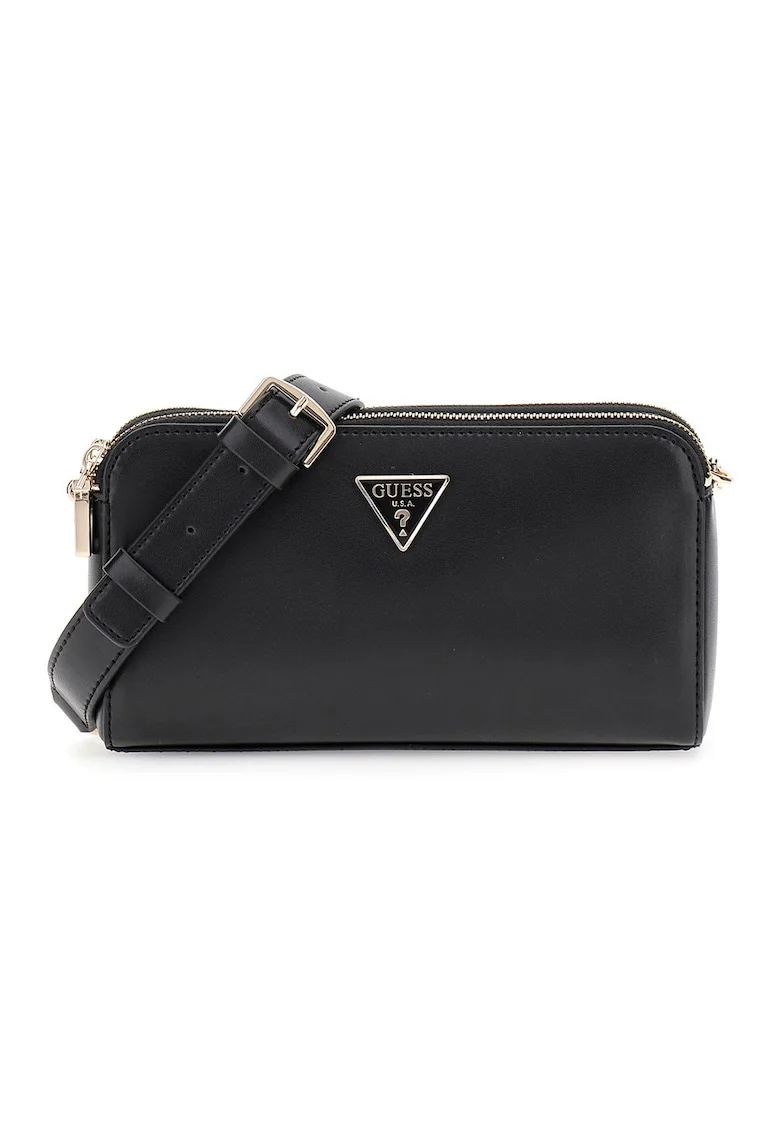Geanya crossbody din piele ecologica, Negru
