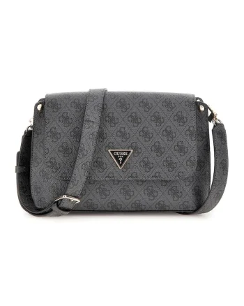 Geanta crossbody din piele ecologica Meridian, Gri inchis
