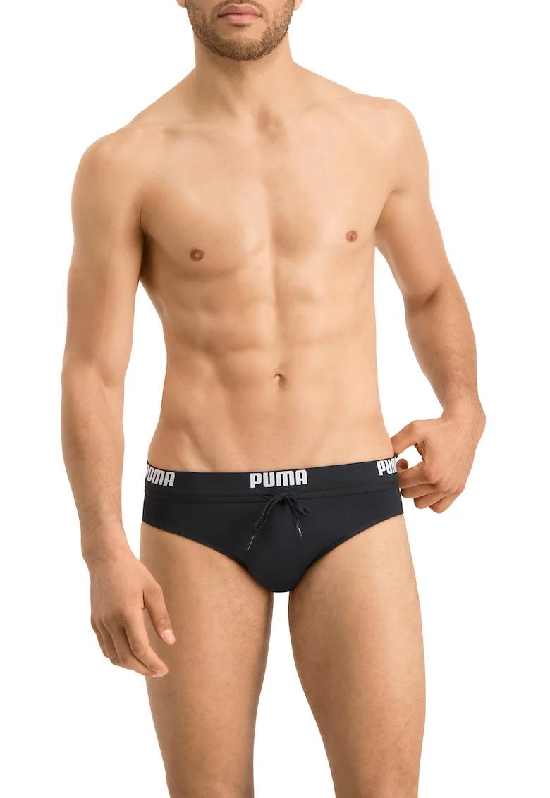 Slip cu snur pentru ajustare, Alb/Negru