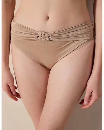 Slip cu aspect stralucitor, Maro nisip