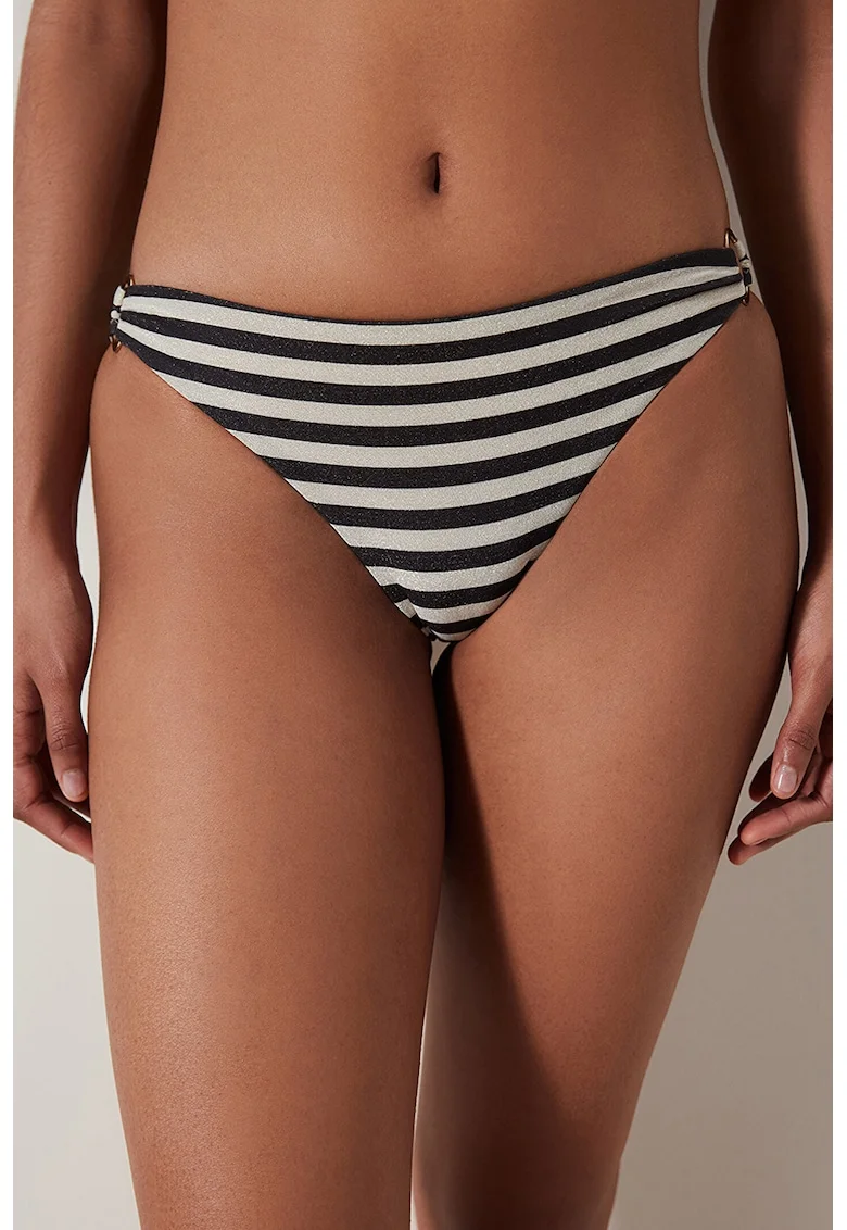 Slip cu dungi, Alb/Negru