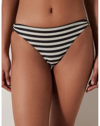 Slip cu dungi, Alb/Negru