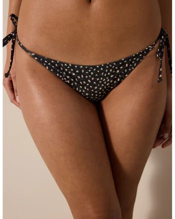 Slip cu imprimeu, Negru