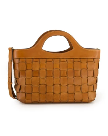 Geanta crossbody pentru femei,  piele naturala, maro, 25x40x12cm, 4 compartimente interioare, curea detasabila 122cm